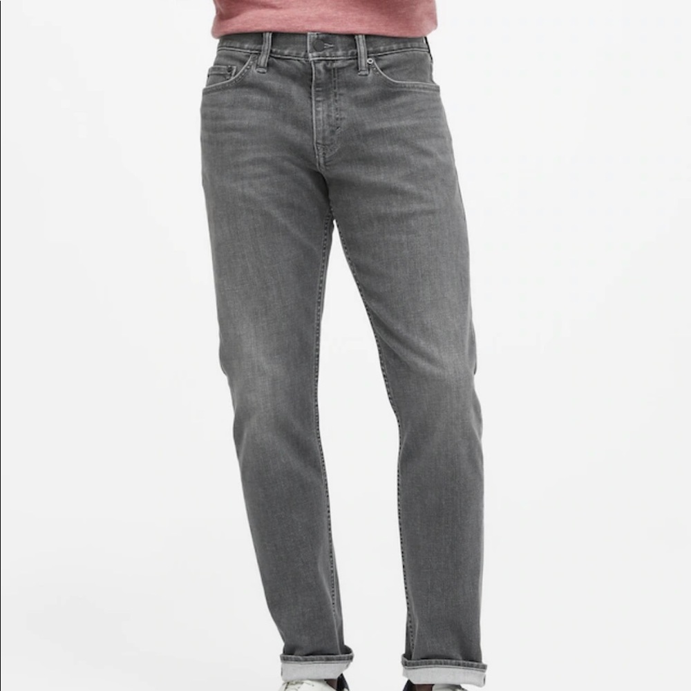 Banana Republic Straight Leg Grey Jean